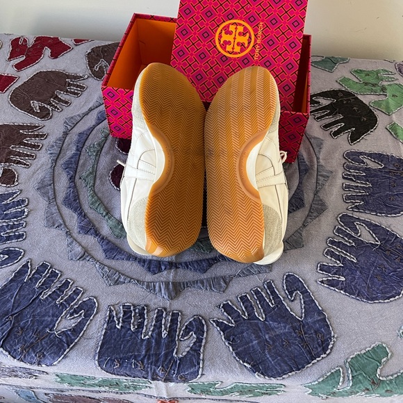 Tory Burch White and Gray Sneakers - Picture 6 of 7